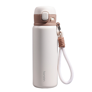 316不锈钢保温杯女高颜值弹跳直饮杯学生便携水杯带滤网泡茶杯子