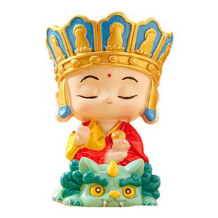 萌佛守护卡通盲盒不动明王普贤财神潮玩手办招财工位摆件生日礼物