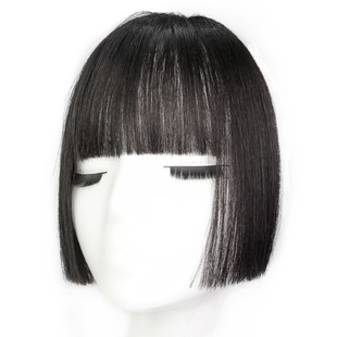 真发公主切假发刘海假发片齐刘海女姬发式假刘海夏季隐形自然前额