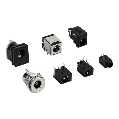 DC电源插座5.5*2.1直插弯针