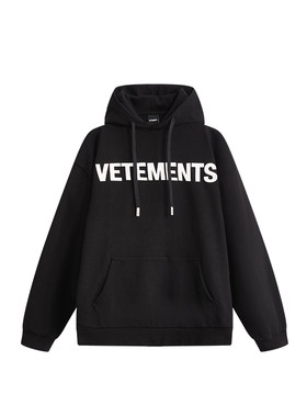 VETEMENTS新款品牌标志性识别设计高街风男女款连帽卫衣66521101