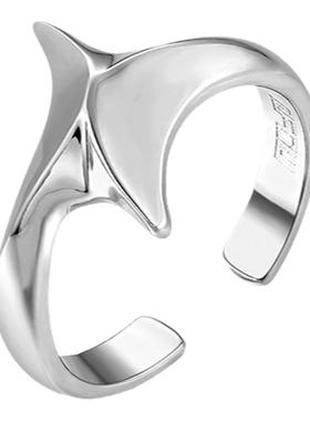 mfow男女同款镀金四芒星戒指