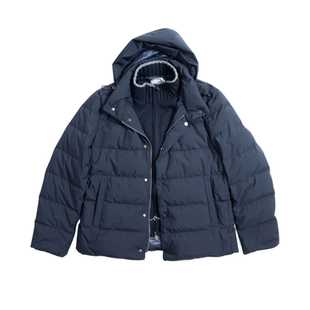 PUPP秋冬男士新国标90白鹅绒假两件拼毛领休闲商务羽绒服夹克外套