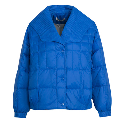 白鸭绒羽绒服杨门通勤大翻领