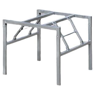 银灰正方形折叠桌架 桌子支架餐台脚桌子腿餐桌脚 铁架子折叠桌腿