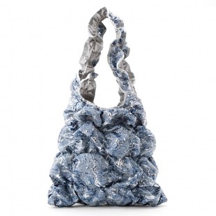 casselini鎏金新中式小众金属光泽亮面褶皱单肩包托特包女大容量