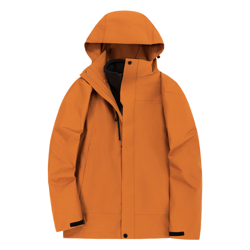 户外三合一冲锋衣女高端定制logo新款秋冬季防风防水滑雪登山服男