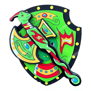 EVA击剑儿童泡沫剑玩具盾牌兵器对战练习剑 初训练启蒙海绵宝刀剑