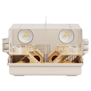 仓鼠笼子超大豪华别墅铁丝双人间分开金丝熊笼便宜大的防啃咬鼠笼