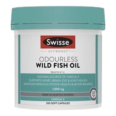 Swisse无味深海鱼油1000mg200粒