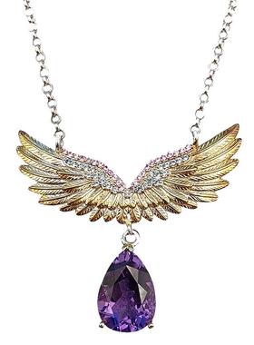 天然紫水晶S925银珠宝首饰轻奢