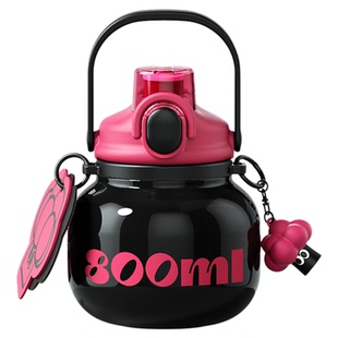 世大家保温杯女生吸管大容量水壶水杯情人节生日礼物新年春节马年