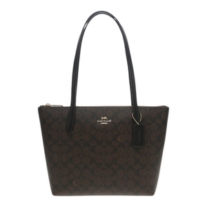 【自营】COACH/蔻驰Fiona 24 品牌微标印花 女士单肩手提托特包