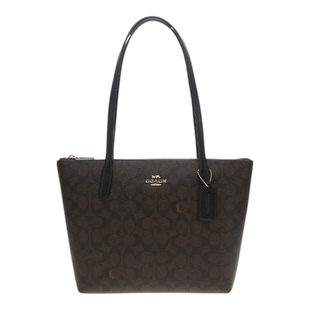 【自营】COACH/蔻驰Fiona 24 品牌微标印花 女士单肩手提托特包