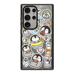 白敬亭同款小企鹅手机壳Magsafe亚克力磁吸适用于三星S26ultra/S25/S24/S23ultra防摔保护壳可爱卡通个性创意