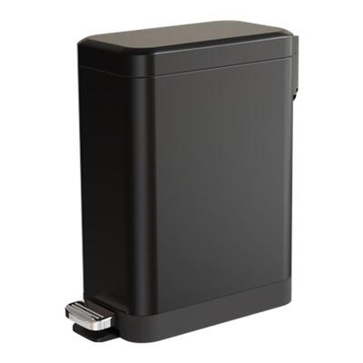 垃圾桶家用卫生间脚踏夹缝带盖