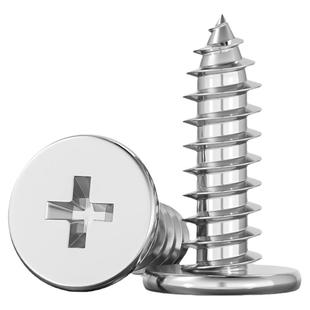 304不锈钢CA扁平头自攻螺丝钉大薄头子平头尖尾沉十字MM2M3M4M5M6