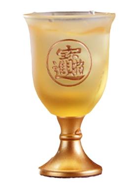 古法琉璃酒杯雕进宝砂刻金