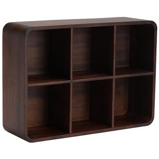 容山堂茗朴胡桃木防尘茶壶茶杯架实木博古架置物架茶具架多宝阁