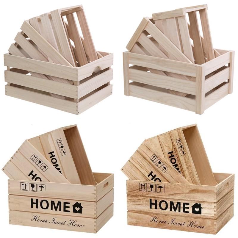 实木木框箱收纳储物箱复古木质木条箱装饰道具木箱子超市陈列木筐