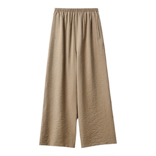 丝锦泡泡绉~DrySilk【石皮肌理感/易打理/抗皱耐造】显瘦懒人神裤