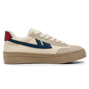 回力德训鞋男款透气低帮男士休闲运动鞋子隐形内增高厚底帆布板鞋