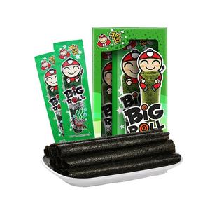 泰国进口小零食老板仔海苔卷3盒儿童原味烤脆紫菜即食香辣鱿鱼味