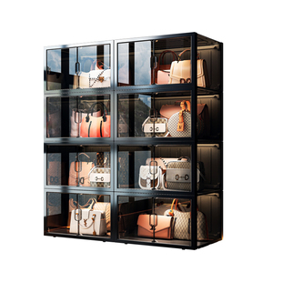 包包收纳神器防尘展示柜包架家用放包包的置物架大包包盒子放置架