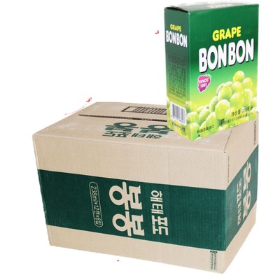 海太韩国进口葡萄汁瓶装果肉饮料