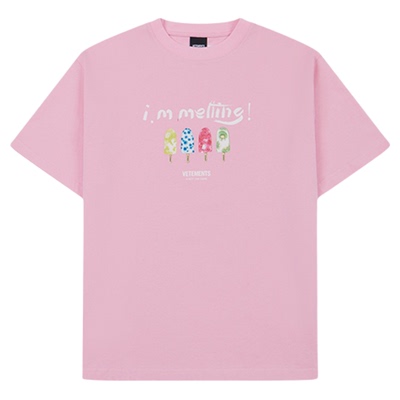 oversize时尚宽松棉刺绣短袖T恤