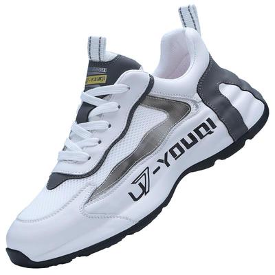 u7品牌男鞋牛皮配网布