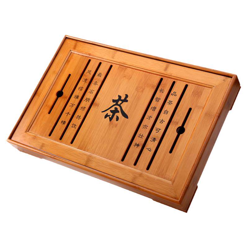 艺福堂吉祥如意抽屉式木制茶盘
