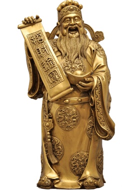 黄铜财神爷佛像开业乔迁新居礼品