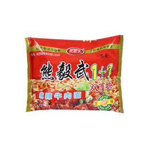 熊毅武方便面整箱装55g*30袋陕西安8090后怀旧双胞胎麻辣脆干吃面