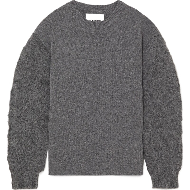 【反季特惠】Jil Sander 女秋冬拼接绵羊毛混纺毛衣