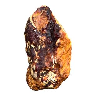 中杭琥珀天然老花蜜蜡吊坠骨瓷白全皮沁色随形毛衣挂件原石原矿料