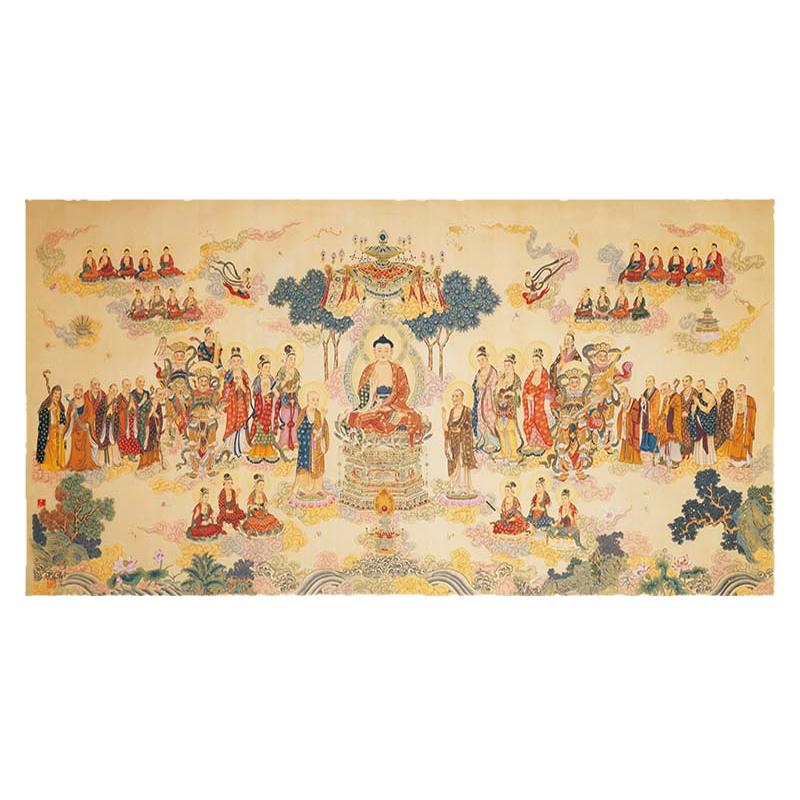 释迦牟尼壁画唐卡佛堂千佛图壁画