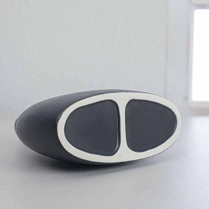 Ins陶瓷花瓶大容量圆扁婚庆花插培装饰花扇形酒店创意摆件水干器