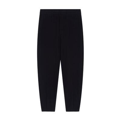 阿玛尼男士锥形束脚纯色休闲卫裤