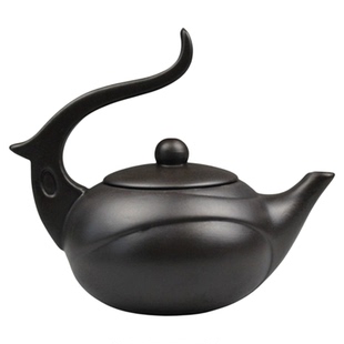 紫砂壶创意天仙凤尾壶110cc朱泥壶收藏摆件手工特色功夫紫砂茶壶