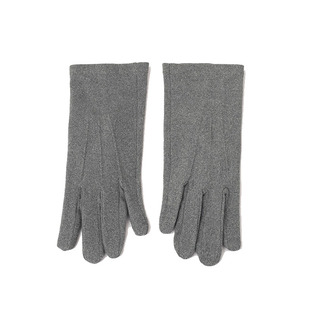 翻盖露二指触屏保暖手套男士漏指头德绒单层薄款春秋冬季骑车防风