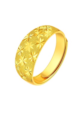 玖凤祥999足金金包银活口戒指