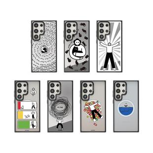 CASEBANGx艺术家花心男孩联名班味清除系列出奇手机壳磁吸背盖适用三星Galaxy S24Ultra/S24+/S24/S25Ultra