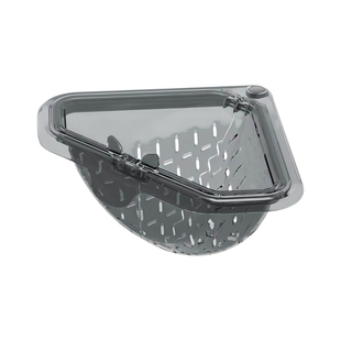 磁吸式沥水蓝家用厨房水槽三角形镂空清洁过滤网篮残渣收纳置物架