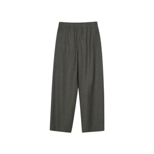 LESS春秋垂感羊毛休闲裤女高腰百搭宽松直筒西装长裤子2O9E10450