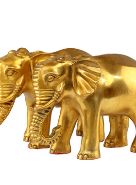 纯铜大象摆件客厅办公室工艺礼品