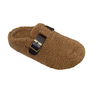 厚底增高毛毛包头拖鞋女外穿2025秋冬新款羊羔毛保暖懒人勃肯拖鞋