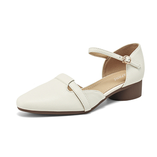 达芙妮包头凉鞋女款夏季2026新款法式尖头包后跟巨好看中空凉单鞋