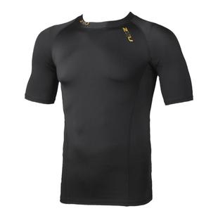 高弹力速干男运动紧身跑步梯度压缩衣儿童篮球夏游泳打底短袖健身