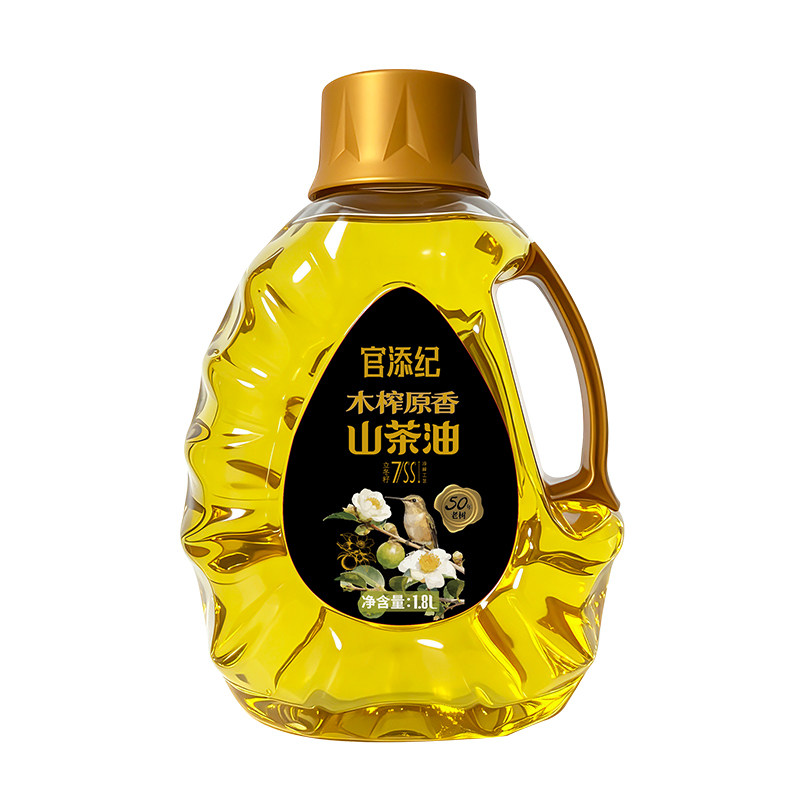官添纪立冬籽木榨原香山茶油冷榨油茶籽油1.8L 初榨老茶树茶油